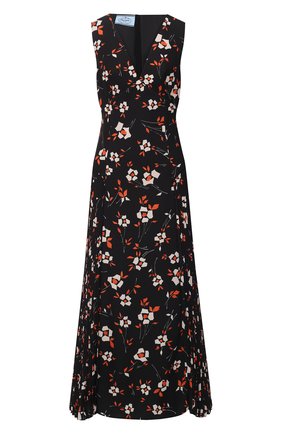Женское платье PRADA черного цвета по цене 165000 руб., арт. P3B23-1XH1-F0002-202 | Фото 1 Женское платье PRADA черного цвета, арт. P3B23-1XH1-F0002-202 | Фото 1