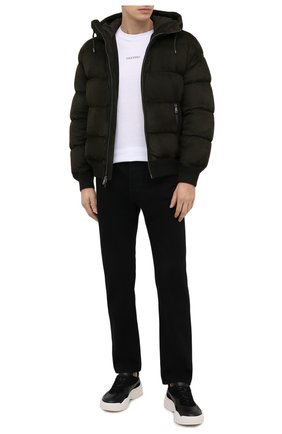 Мужские кожаные кроссовки gumboy valentino garavani VALENTINO черного цвета по цене 49850 руб., арт. VY2S0B17/VRN | Фото 2 Мужские кожаные кроссовки gumboy valentino garavani VALENTINO черного цвета, арт. VY2S0B17/VRN | Фото 2
