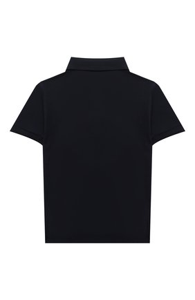 Детское хлопковое поло DOLCE & GABBANA темно-синего цвета по цене 15100 руб., арт. L4JTCE/G7XJU/8-14 | Фото 2 Детское хлопковое поло DOLCE & GABBANA темно-синего цвета, арт. L4JTCE/G7XJU/8-14 | Фото 2