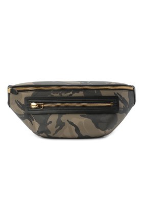 Мужская кожаная поясная сумка TOM FORD хаки цвета по цене 187000 руб., арт. H0396T-ICL022 | Фото 1 Мужская кожаная поясная сумка TOM FORD хаки цвета, арт. H0396T-ICL022 | Фото 1
