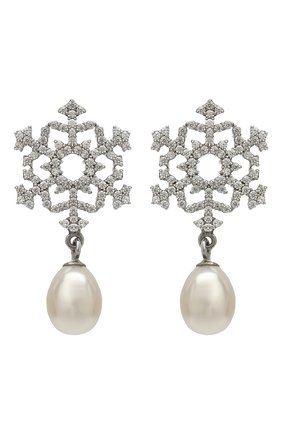Женские серьги snowflake DZHANELLI серебряного цвета по цене 66000 руб., арт. 0249 | Фото 1 Женские серьги snowflake DZHANELLI серебряного цвета, арт. 0249 | Фото 1