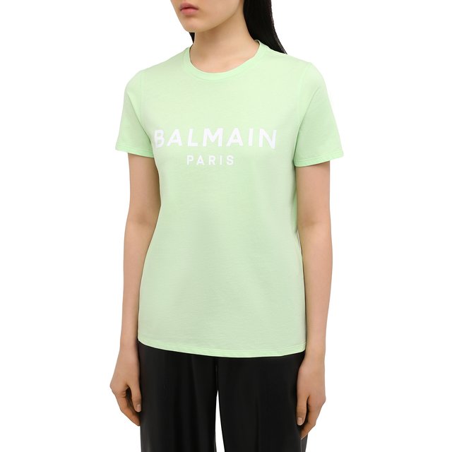 фото Хлопковая футболка balmain