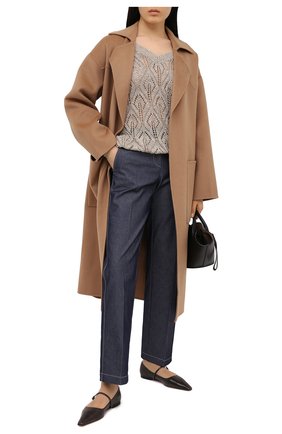 Женские брюки GIORGIO ARMANI синего цвета по цене 76700 руб., арт. 1SHPP0G8/T02FH | Фото 2 Женские брюки GIORGIO ARMANI синего цвета, арт. 1SHPP0G8/T02FH | Фото 2