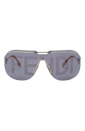 Женские солнцезащитные очки FENDI черного цвета по цене 38000 руб., арт. M0098 KU2 | Фото 3 Женские солнцезащитные очки FENDI черного цвета, арт. M0098 KU2 | Фото 3 (Тип очков: С/з; Очки форма: Маска; Оптика Гендер: оптика-женское)