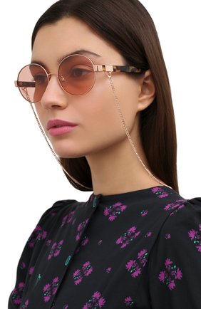 Женские солнцезащитные очки с цепочкой MARC JACOBS (THE) розового цвета по цене 15100 руб., арт. MARC 497/G 013 | Фото 2 Женские солнцезащитные очки с цепочкой MARC JACOBS (THE) розового цвета, арт. MARC 497/G 013 | Фото 2
