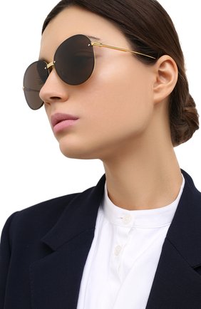 Женские солнцезащитные очки BOTTEGA VENETA черного цвета по цене 34300 руб., арт. BV1084SA 002 | Фото 2 Женские солнцезащитные очки BOTTEGA VENETA черного цвета, арт. BV1084SA 002 | Фото 2