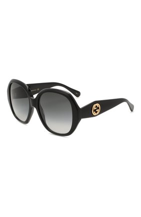 Женские солнцезащитные очки GUCCI черного цвета по цене 28250 руб., арт. GG0796S 001 | Фото 1 Женские солнцезащитные очки GUCCI черного цвета, арт. GG0796S 001 | Фото 1