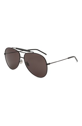 Женские солнцезащитные очки SAINT LAURENT черного цвета по цене 35900 руб., арт. CLASSIC 11 0VER 002 | Фото 1 Женские солнцезащитные очки SAINT LAURENT черного цвета, арт. CLASSIC 11 0VER 002 | Фото 1 (Тип очков: С/з; Очки форма: Авиаторы; Оптика Гендер: оптика-унисекс)