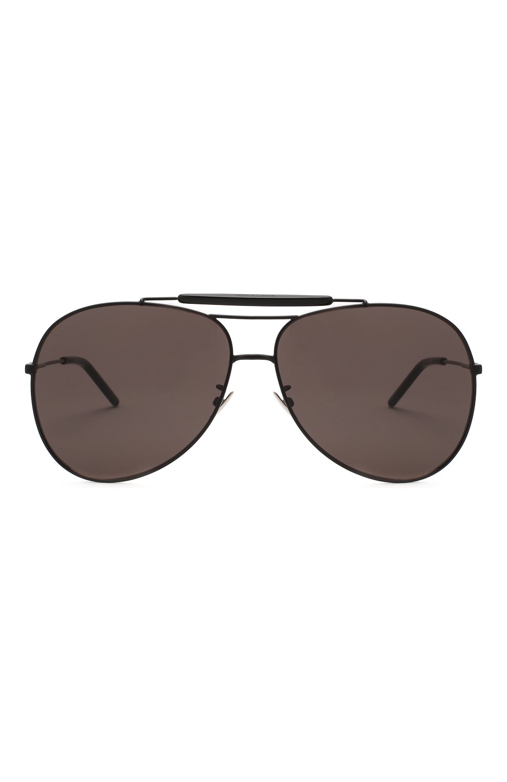 Женские солнцезащитные очки SAINT LAURENT черного цвета, арт. CLASSIC 11 0VER 002 | Фото 4 (Тип очков: С/з; Очки форма: Авиаторы; Оптика Гендер: оптика-унисекс)