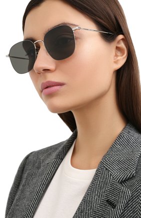 Женские солнцезащитные очки SAINT LAURENT черного цвета по цене 33800 руб., арт. SL 388/K WIRE 001 | Фото 2 Женские солнцезащитные очки SAINT LAURENT черного цвета, арт. SL 388/K WIRE 001 | Фото 2
