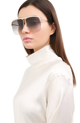 Женские солнцезащитные очки GIVENCHY серого цвета по цене 26600 руб., арт. 7173 J5G | Фото 2 Женские солнцезащитные очки GIVENCHY серого цвета, арт. 7173 J5G | Фото 2