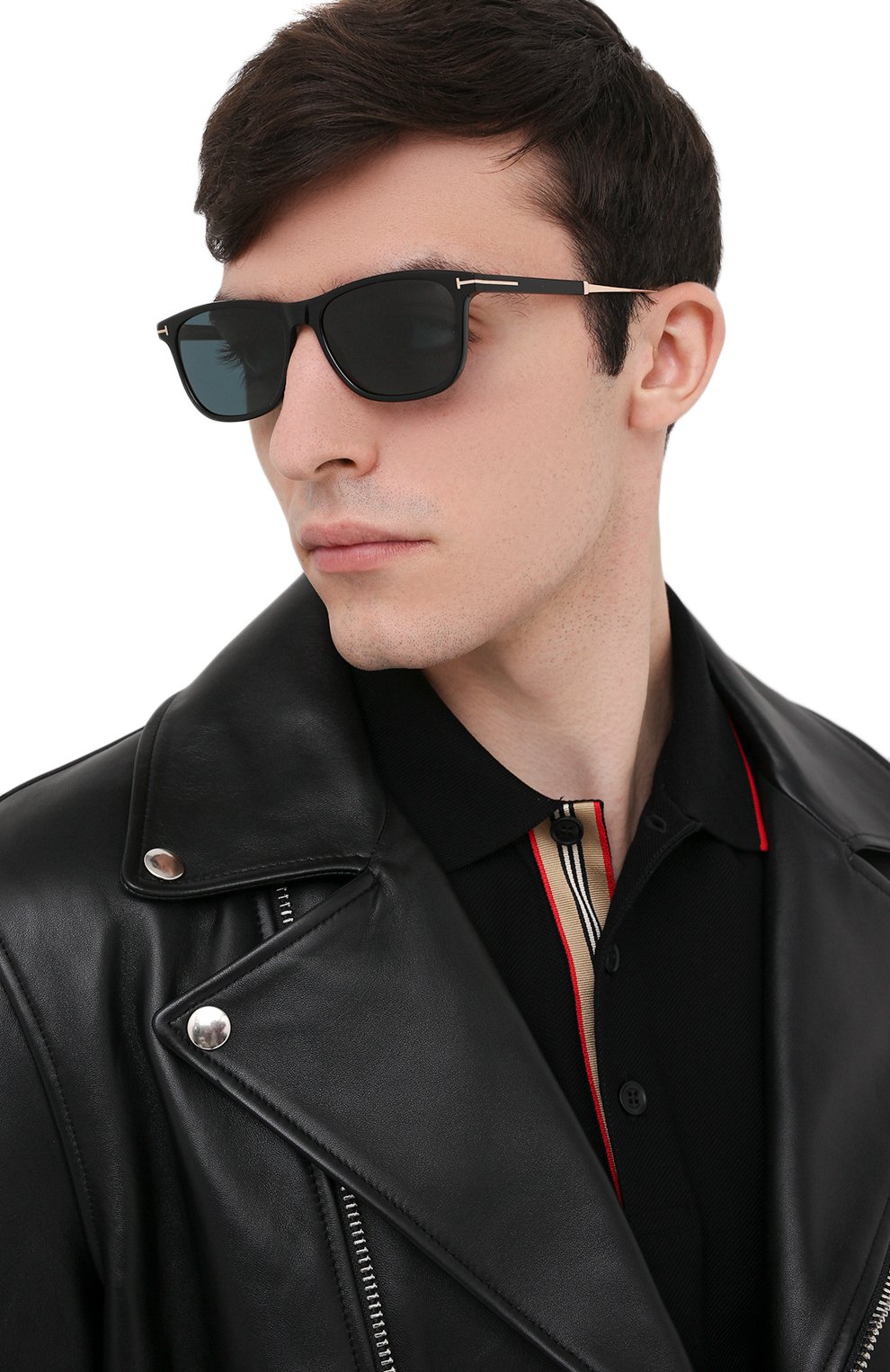 Мужские солнцезащитные очки TOM FORD синего цвета по цене 39100 руб., арт. TF813 01V | Фото 2 Мужские солнцезащитные очки TOM FORD синего цвета, арт. TF813 01V | Фото 2