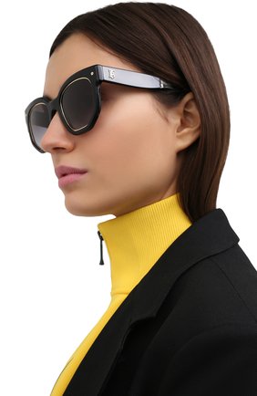 Женские солнцезащитные очки BURBERRY черного цвета по цене 18000 руб., арт. 4307-30018G | Фото 2 Женские солнцезащитные очки BURBERRY черного цвета, арт. 4307-30018G | Фото 2