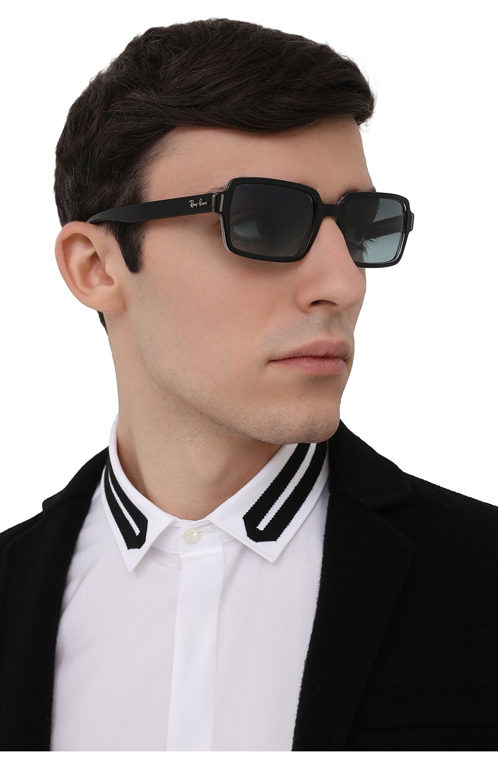Женские солнцезащитные очки RAY-BAN черного цвета по цене 13300 руб., арт. 2189-12943M | Фото 3 Женские солнцезащитные очки RAY-BAN черного цвета, арт. 2189-12943M | Фото 3