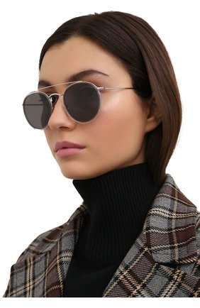 Женские солнцезащитные очки RAY-BAN серого цвета по цене 12500 руб., арт. 3647N-9211B1 | Фото 2 Женские солнцезащитные очки RAY-BAN серого цвета, арт. 3647N-9211B1 | Фото 2