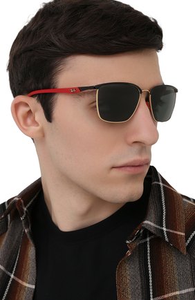 Мужские солнцезащитные очки RAY-BAN черного цвета по цене 11900 руб., арт. 3673M-F06171 | Фото 2 Мужские солнцезащитные очки RAY-BAN черного цвета, арт. 3673M-F06171 | Фото 2
