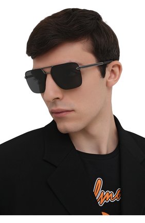 Мужские солнцезащитные очки BVLGARI черного цвета по цене 23700 руб., арт. 5054-195/87 | Фото 2 Мужские солнцезащитные очки BVLGARI черного цвета, арт. 5054-195/87 | Фото 2