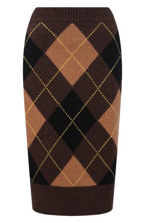 Женская юбка из шерсти и кашемира BURBERRY коричневого цвета по цене 57000 руб., арт. 8037242 | Фото 1 Женская юбка из шерсти и кашемира BURBERRY коричневого цвета, арт. 8037242 | Фото 1