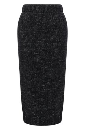 Женская шерстяная юбка DOLCE & GABBANA черного цвета, арт. FXA35T/JAM66 | Фото 1 (Женское Кросс-КТ: Юбка-одежда; Материал внешний: Шерсть, Синтетический материал; Стили: Кэжуэл; Длина Ж (юбки, платья, шорты): Миди)