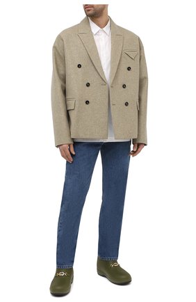 Мужские резиновые сапоги GUCCI зеленого цвета по цене 61650 руб., арт. 626692/JCC00 | Фото 2 Мужские резиновые сапоги GUCCI зеленого цвета, арт. 626692/JCC00 | Фото 2