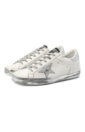 Женские кожаные кеды superstar GOLDEN GOOSE DELUXE BRAND белого цвета по цене 39950 руб., арт. GWF00101.F000314 | Фото 1 Женские кожаные кеды superstar GOLDEN GOOSE DELUXE BRAND белого цвета, арт. GWF00101.F000314 | Фото 1