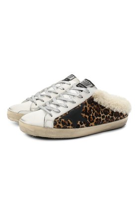 Женские кожаные кеды superstar GOLDEN GOOSE DELUXE BRAND коричневого цвета по цене 45100 руб., арт. GWF00110.F000799 | Фото 1 Женские кожаные кеды superstar GOLDEN GOOSE DELUXE BRAND коричневого цвета, арт. GWF00110.F000799 | Фото 1