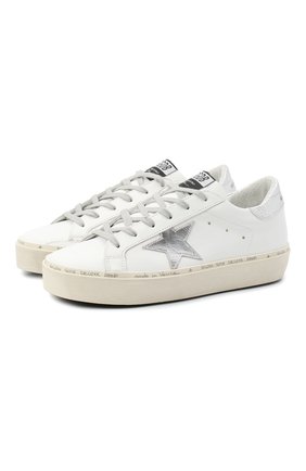 Женские кожаные кеды superstar GOLDEN GOOSE DELUXE BRAND белого цвета по цене 35650 руб., арт. GWF00118.F000329 | Фото 1 Женские кожаные кеды superstar GOLDEN GOOSE DELUXE BRAND белого цвета, арт. GWF00118.F000329 | Фото 1