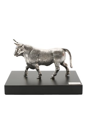 Скульптура бык TSAR серебряного цвета, арт. 202108 | Фото 2