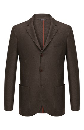 Мужской пиджак из шелка и кашемира LORO PIANA коричневого цвета по цене 352000 руб., арт. FAI2572 | Фото 1