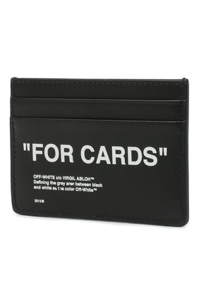Мужской кожаный футляр для кредитных карт OFF-WHITE черно-белого цвета по цене 17900 руб., арт. 0MND017R21LEA001 | Фото 2 Мужской кожаный футляр для кредитных карт OFF-WHITE черно-белого цвета, арт. 0MND017R21LEA001 | Фото 2
