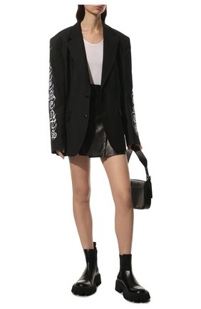 Женские кожаные ботинки tractor BALENCIAGA черного цвета по цене 86850 руб., арт. 641399/WA8E9 | Фото 2 Женские кожаные ботинки tractor BALENCIAGA черного цвета, арт. 641399/WA8E9 | Фото 2