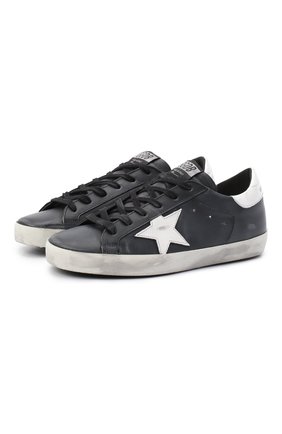 Женские кожаные кеды superstar GOLDEN GOOSE DELUXE BRAND черного цвета по цене 34350 руб., арт. GWF00101.F000321 | Фото 1 Женские кожаные кеды superstar GOLDEN GOOSE DELUXE BRAND черного цвета, арт. GWF00101.F000321 | Фото 1