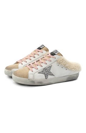 Женские кожаные кеды superstar GOLDEN GOOSE DELUXE BRAND белого цвета по цене 39950 руб., арт. GWF00110.F000798 | Фото 1 Женские кожаные кеды superstar GOLDEN GOOSE DELUXE BRAND белого цвета, арт. GWF00110.F000798 | Фото 1