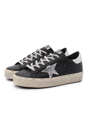 Женские кожаные кеды superstar GOLDEN GOOSE DELUXE BRAND черного цвета по цене 35650 руб., арт. GWF00118.F000328 | Фото 1 Женские кожаные кеды superstar GOLDEN GOOSE DELUXE BRAND черного цвета, арт. GWF00118.F000328 | Фото 1