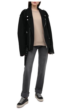 Женские кожаные кеды superstar GOLDEN GOOSE DELUXE BRAND черного цвета по цене 35650 руб., арт. GWF00118.F000328 | Фото 2 Женские кожаные кеды superstar GOLDEN GOOSE DELUXE BRAND черного цвета, арт. GWF00118.F000328 | Фото 2