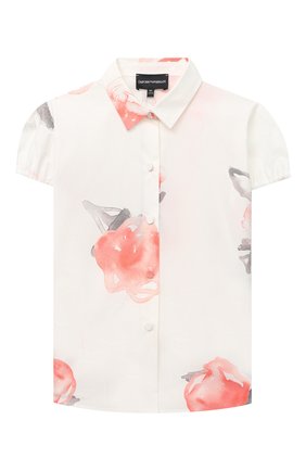 Детское хлопковая блузка EMPORIO ARMANI розового цвета по цене 9915 руб., арт. 3K3C02/3N4DZ | Фото 1 Детское хлопковая блузка EMPORIO ARMANI розового цвета, арт. 3K3C02/3N4DZ | Фото 1 (Материал внешний: Хлопок; Рукава: Короткие; Ростовка одежда: 10 - 11 лет | 140 - 146см, 13 - 15 лет | 158 см, 16 лет | 164 см, 4 года | 104 см, 5 лет | 110 см, 6 лет | 116 см, 7 лет | 122 см, 8 лет | 128 см, 9 лет | 134 см)