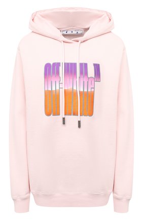 Женский хлопковое худи OFF-WHITE розового цвета по цене 43400 руб., арт. 0WBB035R21JER006 | Фото 1 Женский хлопковое худи OFF-WHITE розового цвета, арт. 0WBB035R21JER006 | Фото 1