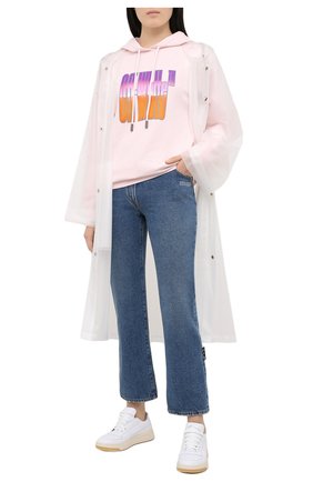 Женский хлопковое худи OFF-WHITE розового цвета по цене 43400 руб., арт. 0WBB035R21JER006 | Фото 2 Женский хлопковое худи OFF-WHITE розового цвета, арт. 0WBB035R21JER006 | Фото 2