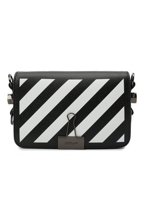 Женская сумка diag OFF-WHITE черно-белого цвета по цене 75050 руб., арт. 0WNA038R21LEA001 | Фото 1 Женская сумка diag OFF-WHITE черно-белого цвета, арт. 0WNA038R21LEA001 | Фото 1 (Ремень/цепочка: На ремешке; Сумки-технические: Сумки через плечо; Материал: Натуральная кожа; Размер: mini)