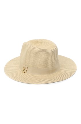 Женская шляпа fedora MELISSA ODABASH кремвого цвета, арт. FED0RA | Фото 2 (Материал: Растительное волокно)