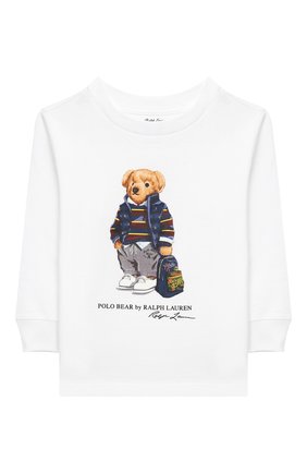 Детский хлопковый свитшот RALPH LAUREN белого цвета по цене 3330 руб., арт. 320805681 | Фото 1 Детский хлопковый свитшот RALPH LAUREN белого цвета, арт. 320805681 | Фото 1