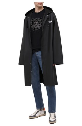 Мужская хлопковая футболка KENZO черного цвета по цене 11700 руб., арт. FA65TS0654YI | Фото 2 Мужская хлопковая футболка KENZO черного цвета, арт. FA65TS0654YI | Фото 2