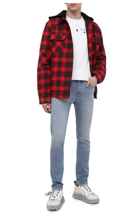 Мужские джинсы OFF-WHITE синего цвета по цене 30950 руб., арт. 0MYA074R21DEN002 | Фото 2 Мужские джинсы OFF-WHITE синего цвета, арт. 0MYA074R21DEN002 | Фото 2