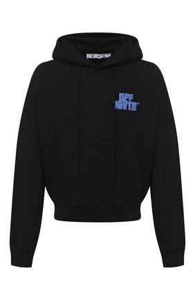 Мужской хлопковое худи OFF-WHITE черного цвета по цене 49950 руб., арт. 0MBB037R21FLE003 | Фото 1 Мужской хлопковое худи OFF-WHITE черного цвета, арт. 0MBB037R21FLE003 | Фото 1 (Рукава: Длинные; Мужское Кросс-КТ: Худи-одежда; Длина (для топов): Стандартные; Стили: Гранж; Принт: С принтом; Материал внешний: Хлопок)