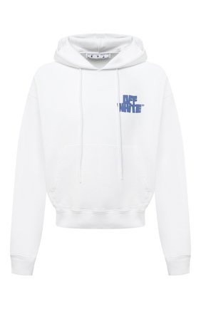 Мужской хлопковое худи OFF-WHITE белого цвета по цене 45900 руб., арт. 0MBB037R21FLE003 | Фото 1 Мужской хлопковое худи OFF-WHITE белого цвета, арт. 0MBB037R21FLE003 | Фото 1