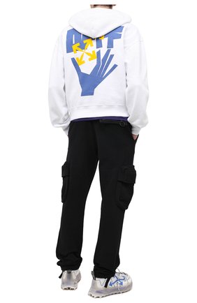 Мужской хлопковое худи OFF-WHITE белого цвета по цене 45900 руб., арт. 0MBB037R21FLE003 | Фото 2 Мужской хлопковое худи OFF-WHITE белого цвета, арт. 0MBB037R21FLE003 | Фото 2