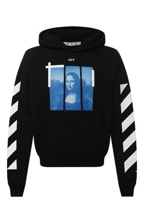 Мужской хлопковое худи OFF-WHITE черного цвета по цене 41600 руб., арт. 0MBB037R21FLE001 | Фото 1 Мужской хлопковое худи OFF-WHITE черного цвета, арт. 0MBB037R21FLE001 | Фото 1