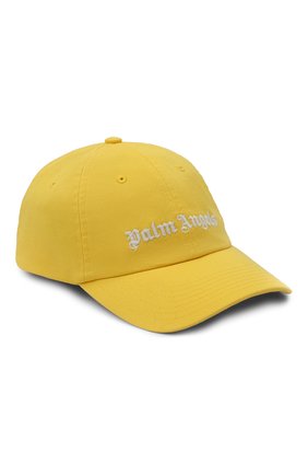 Мужской хлопковая бейсболка PALM ANGELS желтого цвета по цене 8955 руб., арт. PMLB003R21FAB0021801 | Фото 1 Мужской хлопковая бейсболка PALM ANGELS желтого цвета, арт. PMLB003R21FAB0021801 | Фото 1