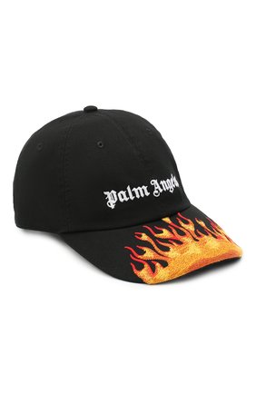 Мужской хлопковая бейсболка PALM ANGELS черного цвета по цене 12200 руб., арт. PMLB003R21FAB0011001 | Фото 1 Мужской хлопковая бейсболка PALM ANGELS черного цвета, арт. PMLB003R21FAB0011001 | Фото 1