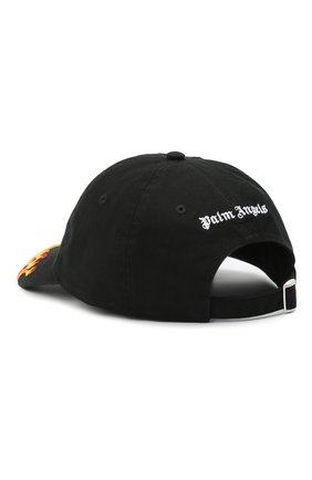 Мужской хлопковая бейсболка PALM ANGELS черного цвета по цене 12200 руб., арт. PMLB003R21FAB0011001 | Фото 2 Мужской хлопковая бейсболка PALM ANGELS черного цвета, арт. PMLB003R21FAB0011001 | Фото 2